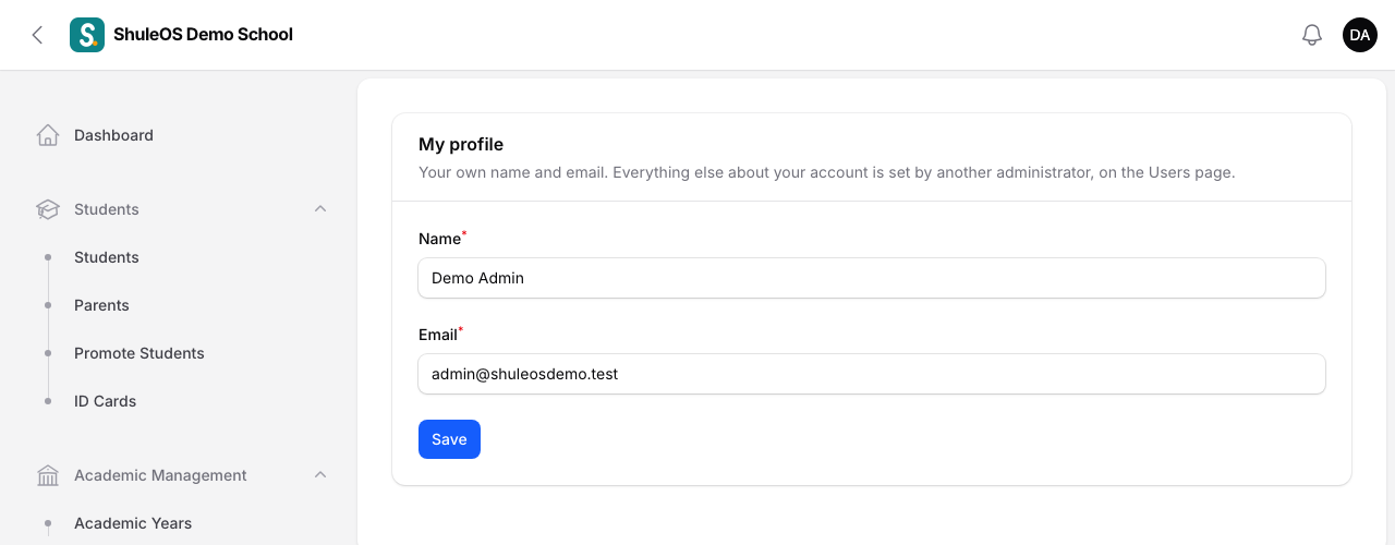 My profile