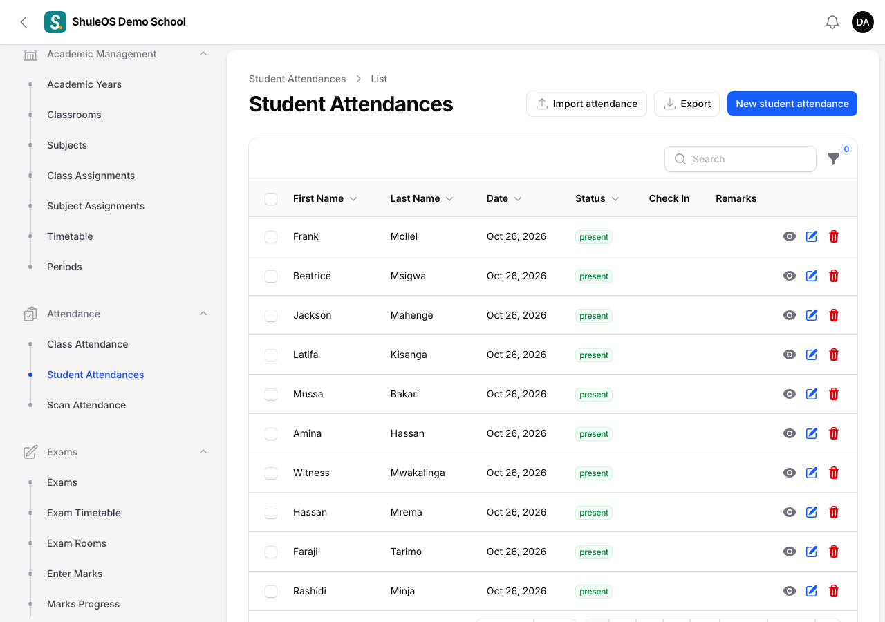 Student Attendances