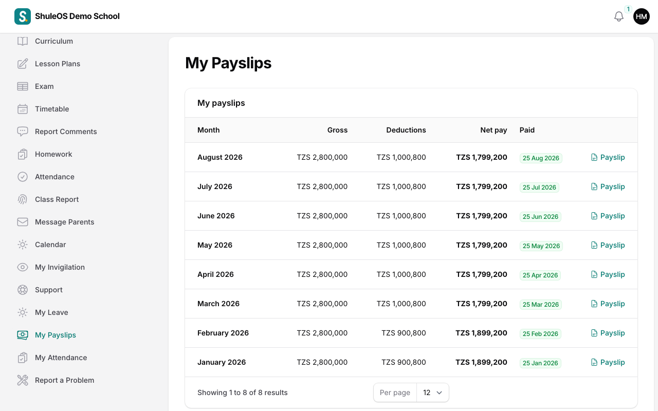 My Payslips