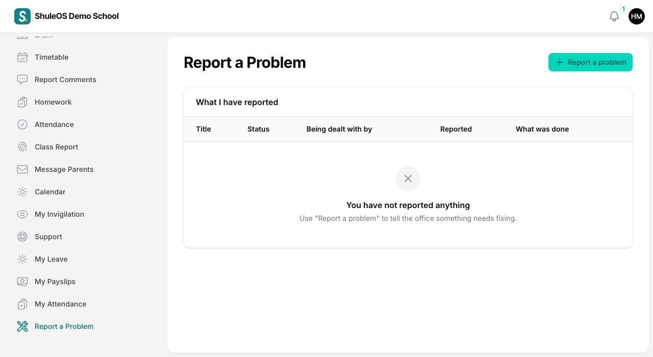 Report a Problem